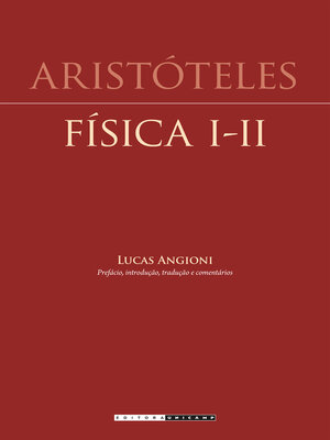 cover image of FÍSICA I--II / ARISTÓTELES